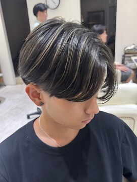 バース 梅田中崎町店(BIRTH) 50代40代白髪ぼかしシルバーメッシュバレイヤージュ