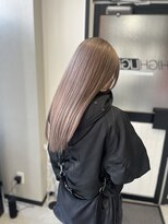 ハイライト 鳥取市店&nbsp;フルブリーチオンカラーコース〈ピンクベージュ〉