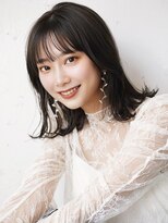 ロミー 本厚木(ROMMY.)&nbsp;くびれボブ◎前髪あり韓国風巻き外ハネボブ黒髪◎20代～50代