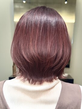 フリック 京都河原町店(FLICK) ★30代40代/ボブレイヤーカット/ワインレッド/モーヴピンク/ボブ