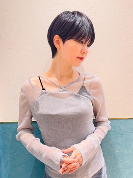 ロンド レグリーズ 立川(Lond leglise) ショート/オリーブグレー/グランマッシュ/小顔/前髪/顔周り/立川