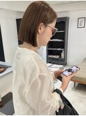 【ナチュラルな仕上がり】縮毛矯正　きりっぱなしボブ