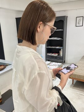 ジュノ 天文館本店(Juno) 【ナチュラルな仕上がり】縮毛矯正 きりっぱなしボブ