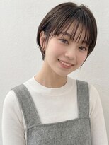 カバーヘア ブリス 志木南口駅前店(COVER HAIR bliss)&nbsp;ダークアッシュ耳かけナチュラルショートブリーチなしｐ志木