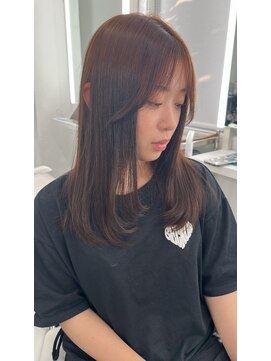 イロウ 山口どうもん店(IROW) ブラウンベージュ×レイヤーカット