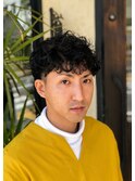 フェザーマッシュ ツーブロックパーマヘアー