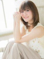 クオーレ ヘア アンジュ 水戸店(CUORE HAIR ange)&nbsp;*ange水戸*…ダブルバングxブランジュ小顔ワンカールセミディa