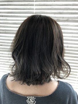 ヘアサロンエムフィス 池袋東口(HAIR SALON M Fe's) デザインカラー/厚めバング/ローライト/スリークボブ