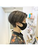 Coast.ハンサムショート×グレージュ×ダブルカラー×ブリーチ
