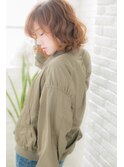 【canon】パーマで作る☆無造作ウェーブボブ