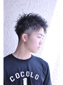 ブレイズ ザ サロン(BLAZE THE SALON) パーマで簡単アップバング!!アップバングベリショ【BLAZE 大庭】