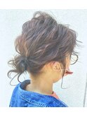 カットカラーヘアアレンジ