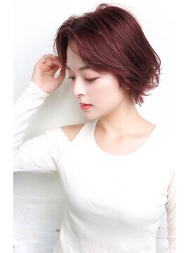 グランアージュ 船橋南口店(grandage) センターパートショートボブ/ピンクベージュ /小顔/髪質改善