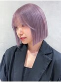 ミルキーラベンダーボブ_チェリーブラウンフェミニン_ba414442