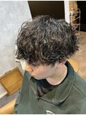 波巻きパーマ