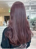 ミルクティーピンクホワイトピンクニュアンスカラー_ba481071