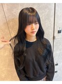 学生10代20代30代縮毛ストレートエクステ黒髪