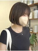 【soso 伊勢田】あごラインボブ×オリーブ【横浜/ブリーチ】