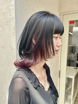 シーン(seen) ○ロングウルフレイヤーカットクラゲウルフヘアウルフカット○