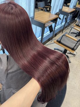 シーン(seen) 韓国風ブリーチなしカラー ラベンダーピンク チェリーピンク