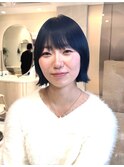 ショートボブ/顔周りレイヤー