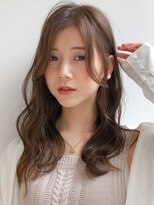 エトラ 渋谷店(etora)&nbsp;小顔 前髪 レイヤーカット チェリーブラウン"
