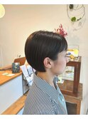 耳かけショートボブ