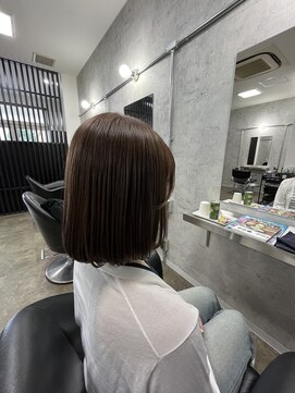 モエバイアリア(Moe by aria) 安定のワンレンボブ！！