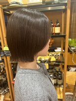オーガニックマインド 坂戸 鶴ヶ島(organic+mind)&nbsp;20代30代グレージュ髪質改善カラー韓国ボブヘア透明感