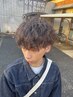 【OPEN記念新規男性のみ】カット＋波巻きorスパイラルorツイストパーマ