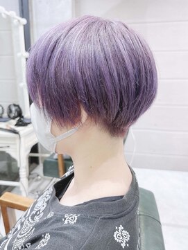 デイズ(days) 大人可愛い刈り上げショート　パープルカラー