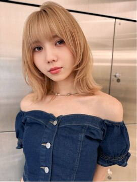 サンド ミュウ 横浜店(sand mieu) レイヤーボブ/ベージュカラー/横浜駅/透明感カラー/髪質改善