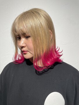 トレフ(Trefle) ボブ/エンドカラー/ミルクティーブロンド