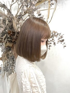 ベルム(Belme) 【イエベ春】髪質改善カラーで絹艶ミルクティタッセルボブ☆