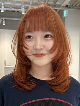 テクネ 天神大名(techne) 天神大名レイヤーカット大人レイヤーくびれヘアロング今泉