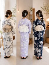 グースカ(guusca)&nbsp;大人可愛い浴衣ヘアセット3スタイル