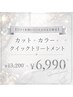 【口コミ確約】カット+フルカラー+クイックトリートメント¥6,990