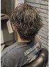 【No2人気羽田限定】カット+ハイライト+メンズお洒落パーマ♪