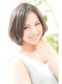 大人可愛いショートボブ