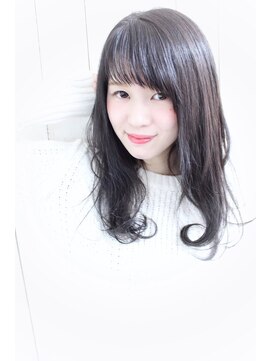 ディー(dee) dee ブラックグレー×ナチュラルロング