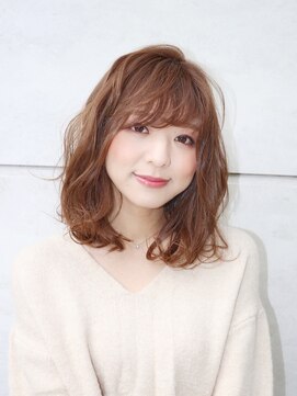 ヘアーサロン ニュアンス(HAIR SALON nuance) 大人かわいいニュアンスパーマ　フェミニン　ミディアム