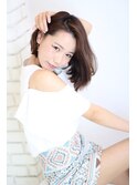 【かきあげ重めボブ×髪質改善ラベンダーカラー】の秘密♪