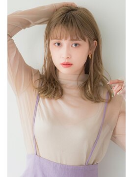 アリエッタ ギンザツー(ARIETTA GINZA2) 韓国風 ベージュ ガーリー ウエーブ/大人ガーリー/ニュアンス