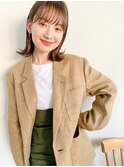 【unami】大人っぽく×毛先パーマで垢抜けヘア　澤田杏奈