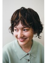 ピズム(PISM)&nbsp;大人ニュアンスボブ/デザインカラー/カールボブ/似合わせカット