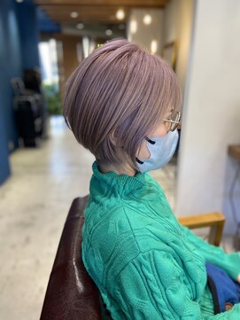 リュクスボーテ(LUXEBEAUTE') コンパクトショート×ピンクベージュ