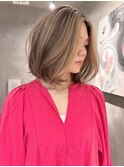 ハイライト/ショート/ショートボブ/ボブ/大人ショート/30代/40代