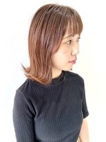 フォーク FOLK&nbsp;【FOLK】透明感ペールピンク☆似合わせ外ハネミディアムボブ♪