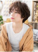 大人インナーカラーくせ毛風抜け感マッシュh3川口20代30代40代