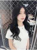ロングレイヤー×ブルーブラック
